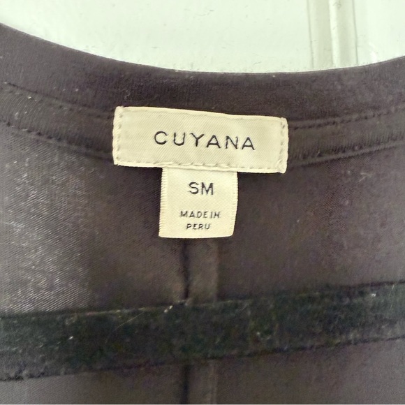 Cuyana V-neck Midi Pima Cotton Dress Size Small - Picture 7 of 14